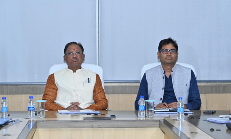 CG Budget Preparations Meeting: Chief Minister Vishnu Dev Sai is reviewing the budget preparations of his departments here today at Mantralaya Mahanadi Bhawan, Nava Raipur.